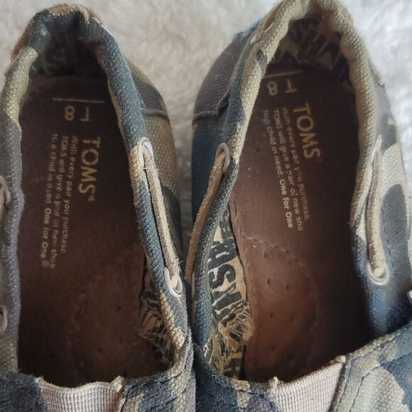 Toms Camouflage Shoes 8T - Picture 7 of 9